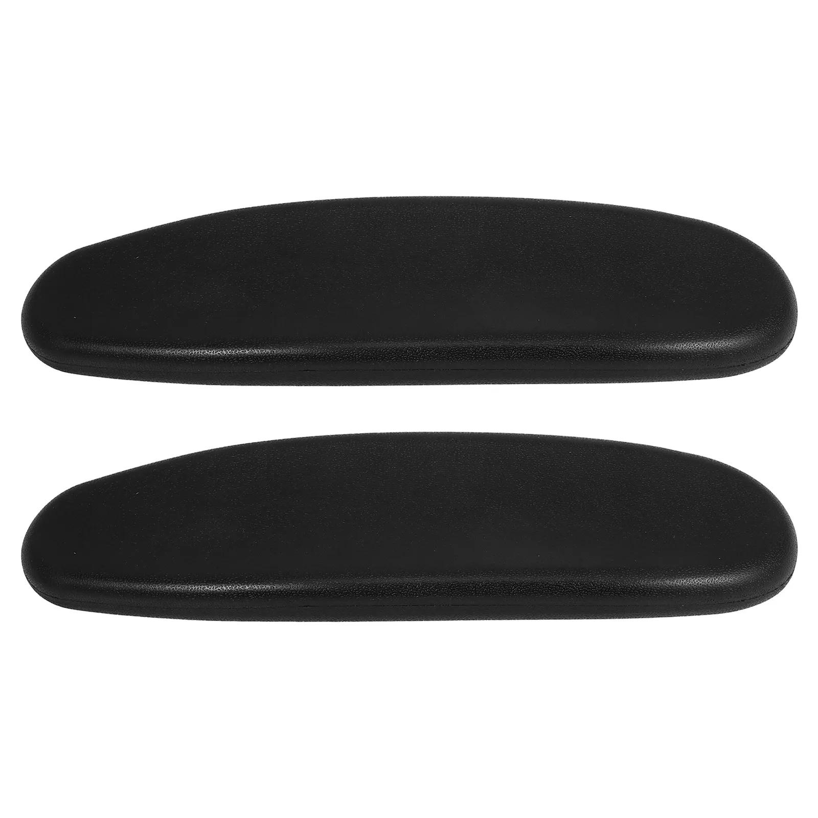 사무실 의자용 1쌍 PU 팔걸이 패드 인체공학적 팔 지지 쿠션 게임용 컴퓨터 회전 의자 교체용품과 호환 가능
