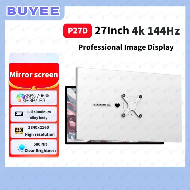 27인치 P27D 모니터 4K 144Hz 3840x2160 HDMI2.1 DP1.4 USB-C 100W 맥 게이밍 모니터 HDR10 IPS 스크린 글로시 패널